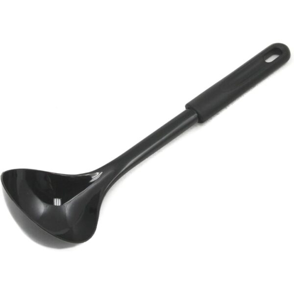 Chef Craft Basic Nylon Cooking/Serving Ladle, 12 inch, Black