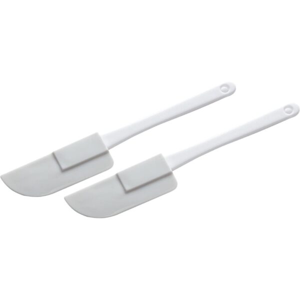 Chef Craft Select Plastic Mini Spatula Set, 6 inches in length 2 piece set, White