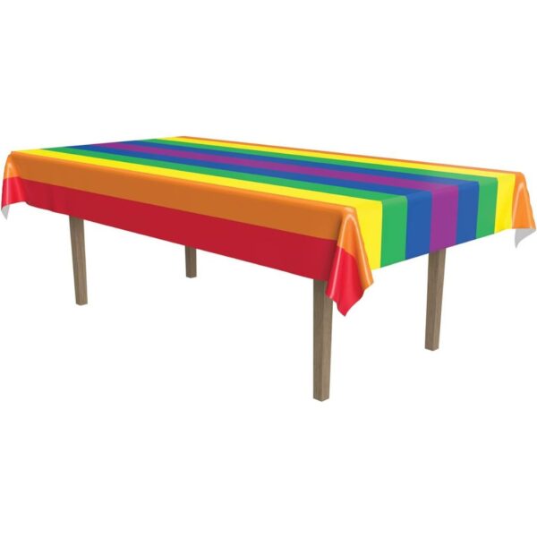 Beistle Rainbow Plastic Tablecover 1 Count