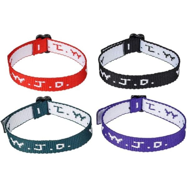 Rhode Island Novelty W.W.J.D. Webbing Bracelets, Twelve Per Order - Image 2