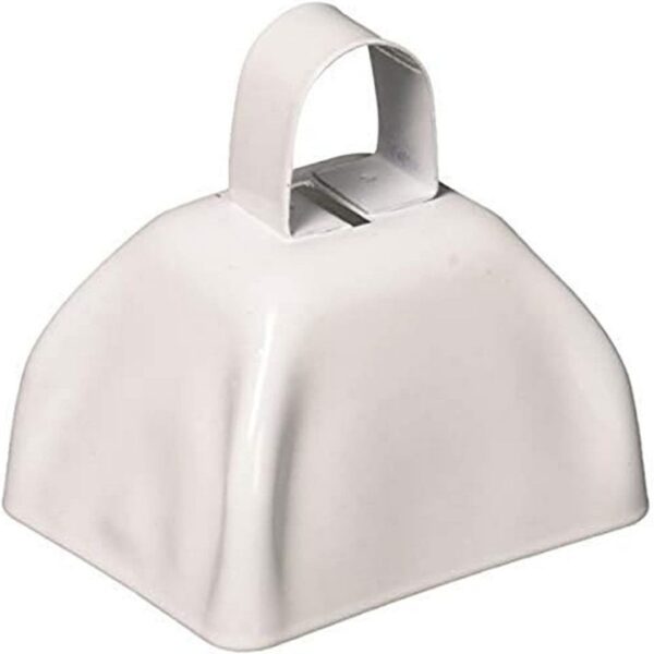 3" Metal Cowbell (1 dozen) - White - Image 3