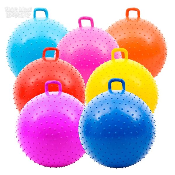 36" Knobby Bouncy Ball with Handle (Colors may vary), One Per Order