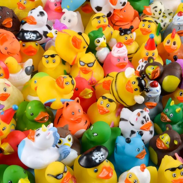 Rhode Island Novelty Assorted Rubber Ducks, Set of 100