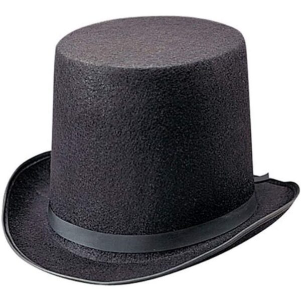 Rhode Island Novelty Deluxe Black Magician Butler Formal Costume Top Hat, One Per Order