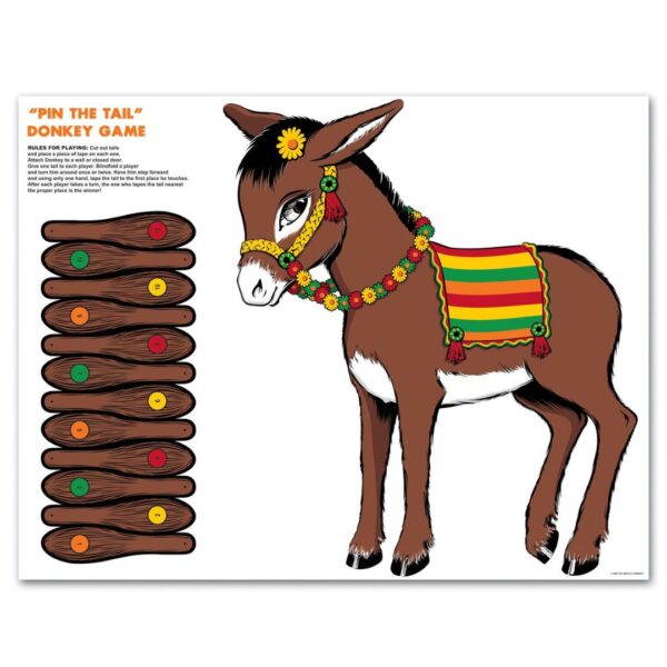 Donkey Game (mask & 12 tails included) Party Accessory  (1 count) (1/Pkg)