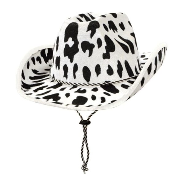 Beistle Cow Print Cowboy Hat ? One Size Fits Most, Adjustable Chin Strap