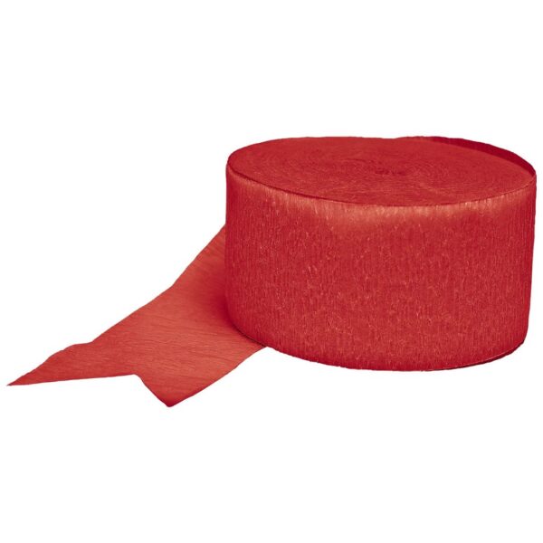 Apple Red Crepe Paper Roll - 81' (1 Count) - Great for Stunning DIY Crafts, Party Decor, and More