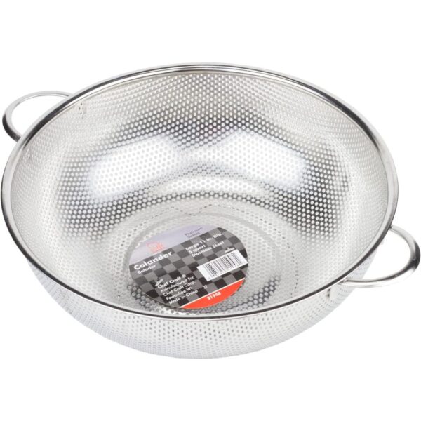 Chef Craft Select Microperforated Colander, 5 quart, Stainless Steel - Image 2