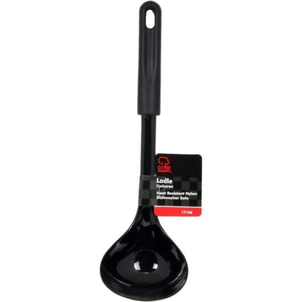 Chef Craft Basic Nylon Cooking/Serving Ladle, 12 inch, Black - Image 2