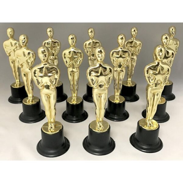 Rhode Island Novelty 6 inch Plastic Gold Movie Award Statue, One Per Order - Image 2