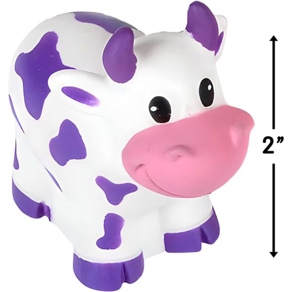 Rhode Island Novelty 2 Inch Rubber Water Squirting Cows, One Dozen Assorted - Image 3