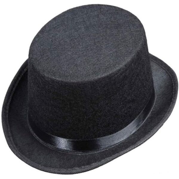 Rhode Island Novelty Deluxe Black Magician Butler Formal Costume Top Hat, One Per Order - Image 2