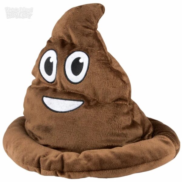 Rhode Island Novelty Brown Emoticon Poop Hat 1 Per Order - Image 3