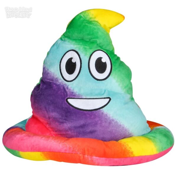 Rhode Island Novelty Rainbow Emoticon Poop Hat, One per Order - Image 2