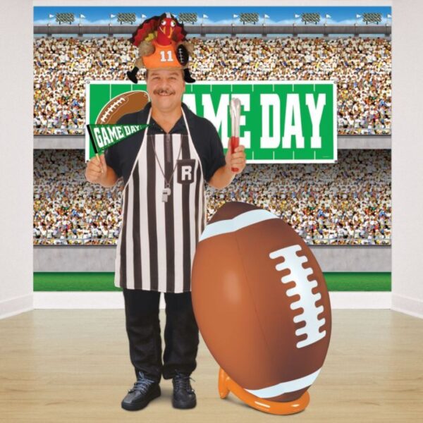 Beistle 3 FT 2 in Large Inflatable Football and Tee Set for Game Day Party Decorations, Sports Theme Photo Props - Image 4