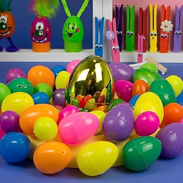 Golden Easter Egg - 4" (1 Count) - Premium Plastic Quality for Unforgettable Celebrations & Surprises - Image 4