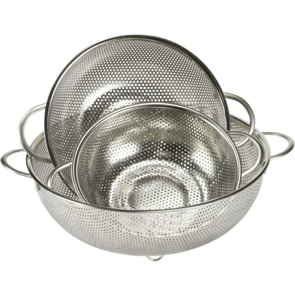 Chef Craft Select Microperforated Colander, 1.5 quart, Stainless Steel - Image 2