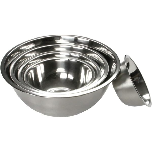 Chef Craft Brushed Mixing Bowl, 3-Quart, Stainless Steel - Image 3