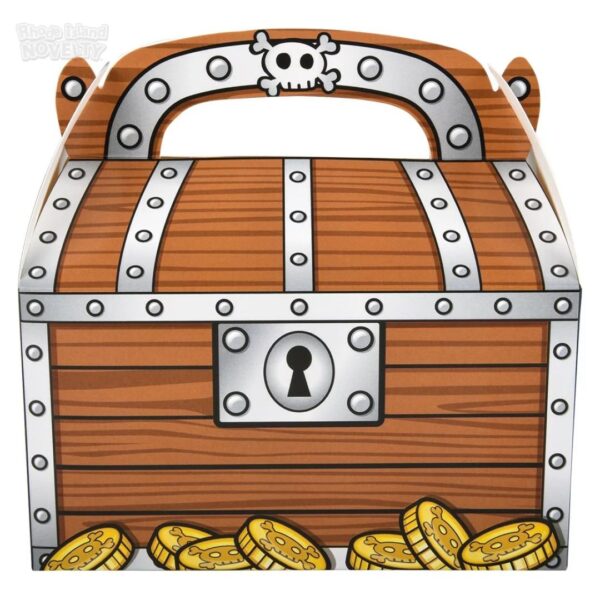 Rhode Island Novelty 6.25 Inch Treasure Chest Treat Boxes