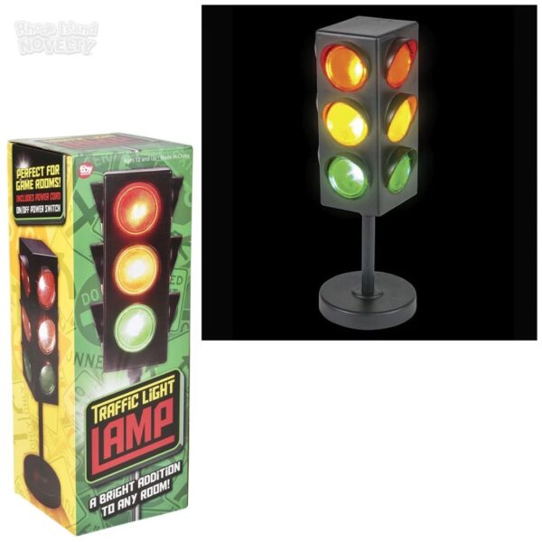 Rhode Island Novelty Eltrali 8 Inch Traffic Light Table Lamp - Image 4