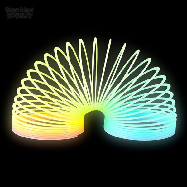 Rhode Island Novelty 3 Inch Glow-in-The-Dark Coil Spring, One per Order - Image 2