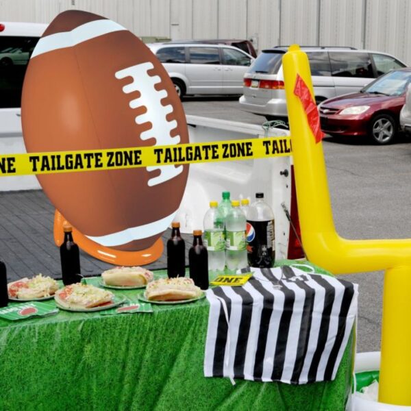 Beistle 3 FT 2 in Large Inflatable Football and Tee Set for Game Day Party Decorations, Sports Theme Photo Props - Image 5