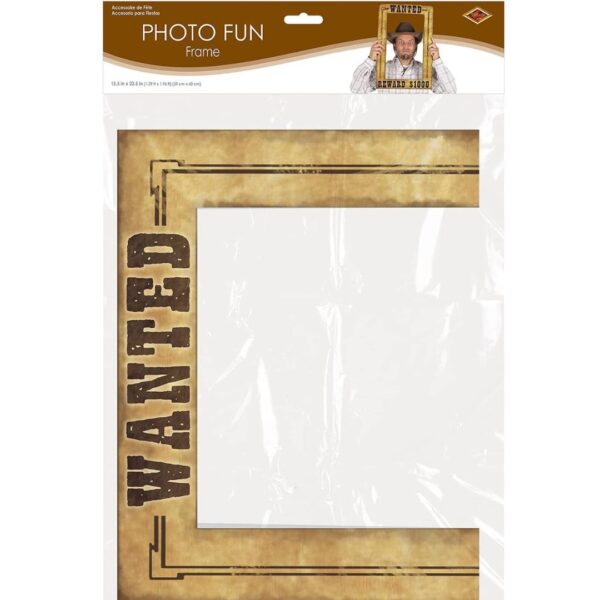 Beistle Western Wanted Photo Fun Frame - Image 4