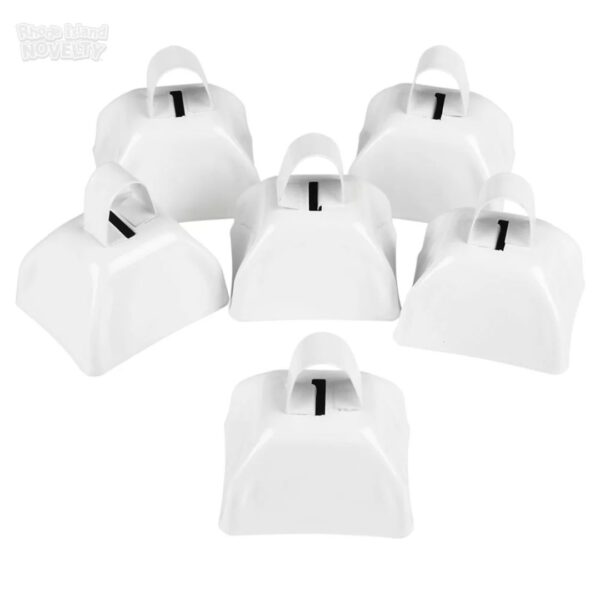 3" Metal Cowbell (1 dozen) - White