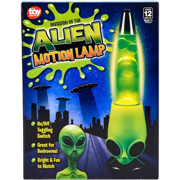 Rhode Island Novelty 13 Inch Alien Head Wax Motion Lamp - Image 5