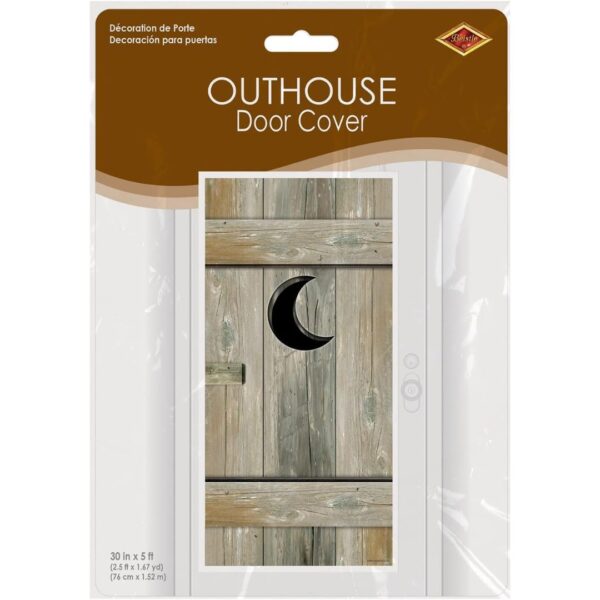 Outhouse Door Cover Party Accessory (1 count) (1/Pkg) - Image 2