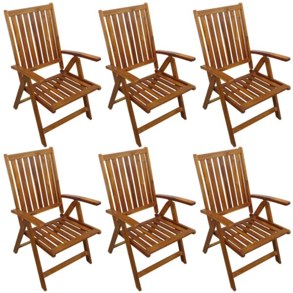 vidaXL 7 Piece Patio Dining Set Solid Acacia Wood - Image 3