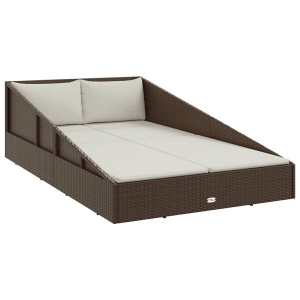 vidaXL Garden Bed Brown 43.3"x78.7" Poly Rattan - Image 2