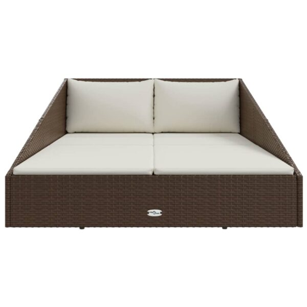 vidaXL Garden Bed Brown 43.3"x78.7" Poly Rattan - Image 3