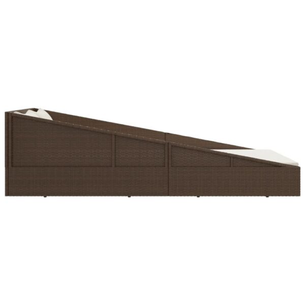 vidaXL Garden Bed Brown 43.3"x78.7" Poly Rattan - Image 4