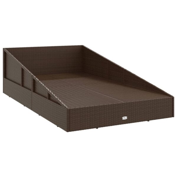 vidaXL Garden Bed Brown 43.3"x78.7" Poly Rattan - Image 6