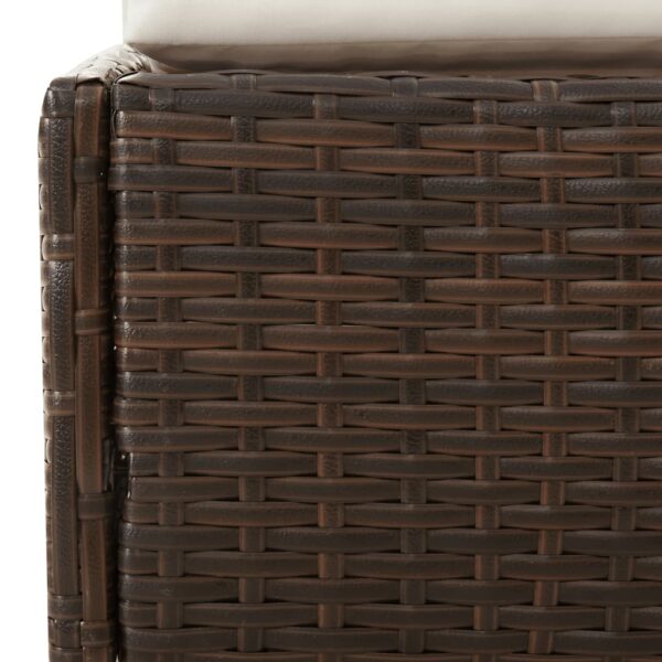 vidaXL Garden Bed Brown 43.3"x78.7" Poly Rattan - Image 7