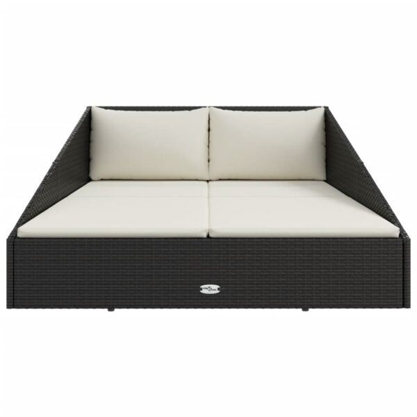 vidaXL Garden Bed Black 43.3"x78.7" Poly Rattan - Image 3