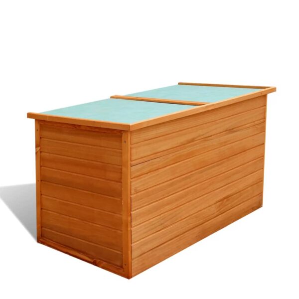 vidaXL Patio Storage Box 49.6"x28.3"x28.3" Wood