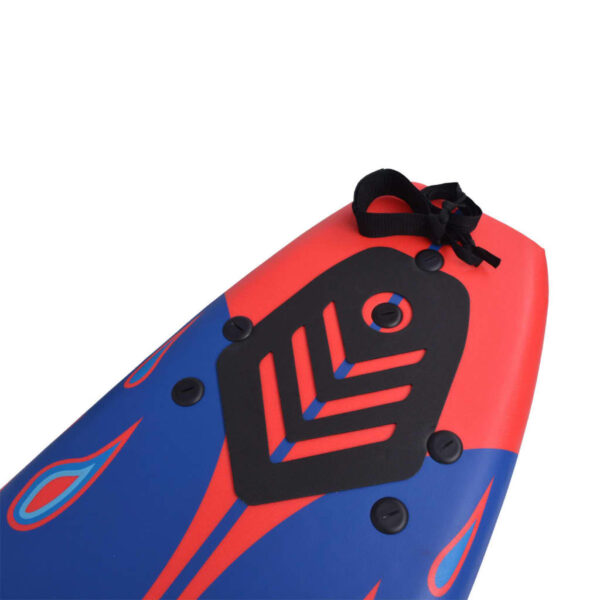 vidaXL Surfboard Blue and Red 66.9" - Image 5