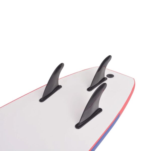 vidaXL Surfboard Blue and Red 66.9" - Image 6