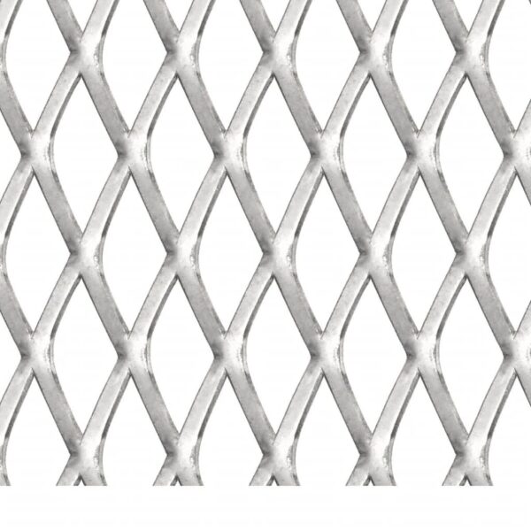 vidaXL Garden Wire Fence Stainless Steel 19.7"x19.7" 0.8"x0.4"x0.1" - Image 3