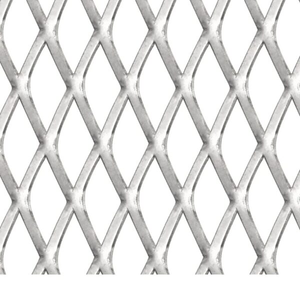 vidaXL Garden Wire Fence Stainless Steel 19.7"x19.7" 1.2"x0.7"x0.1" - Image 3