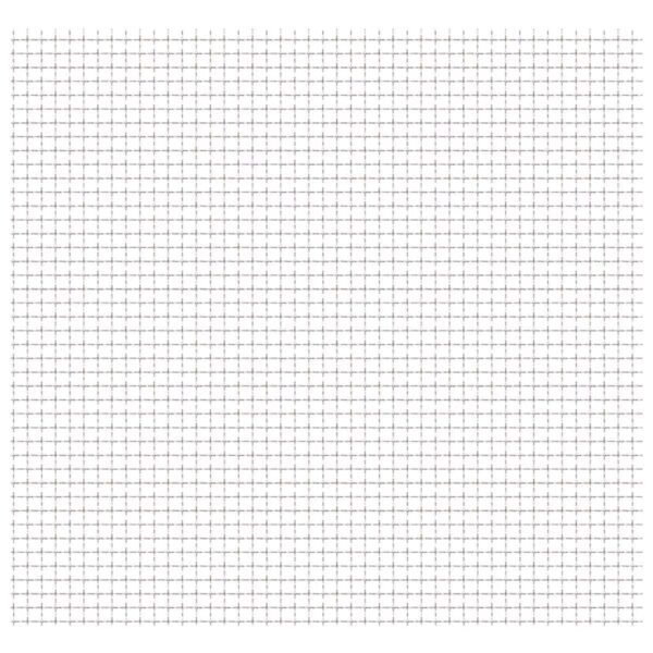 vidaXL Crimped Garden Wire Fence Stainless Steel 39.4"x33.5" 0.4"x0.4"x0.1"