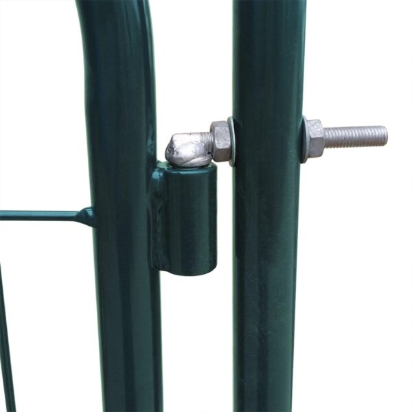 vidaXL Garden Fence Gate 39.4"x39.4" Green - Image 4