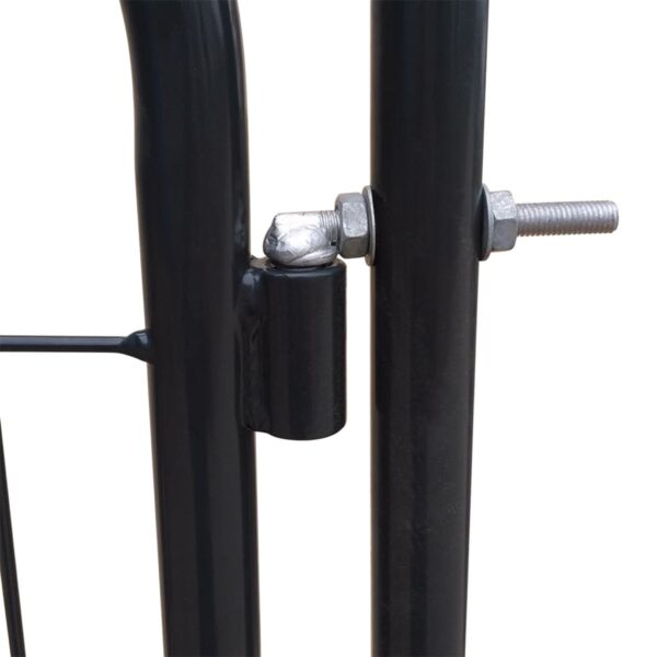 vidaXL Garden Fence Gate 39.4"x39.4" Anthracite - Image 4