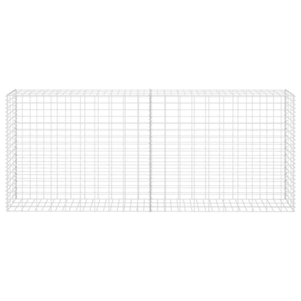 vidaXL Gabion Basket Galvanized Steel 33.5"x11.8"x78.7" - Image 3