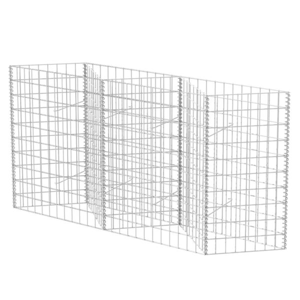 vidaXL Gabion Basket Galvanized Steel 47.2"x11.8"x39.4" - Image 2