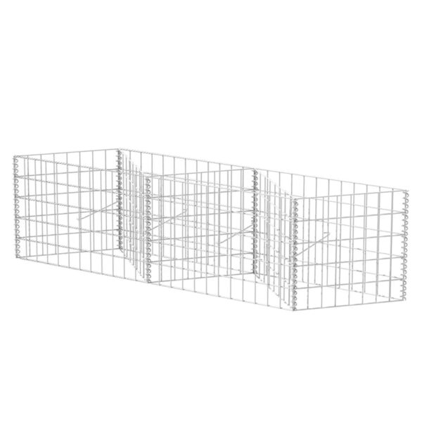 vidaXL Gabion Basket Galvanized Steel 47.2"x11.8"x19.7" - Image 2