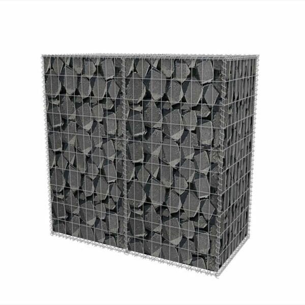 vidaXL Gabion Basket Galvanized Steel 39.4"x19.7"x39.4" - Image 3