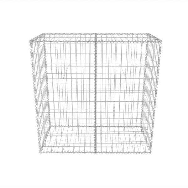 vidaXL Gabion Basket Galvanized Steel 39.4"x19.7"x39.4" - Image 4